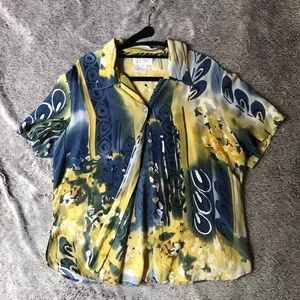 TESS 100% silk button down